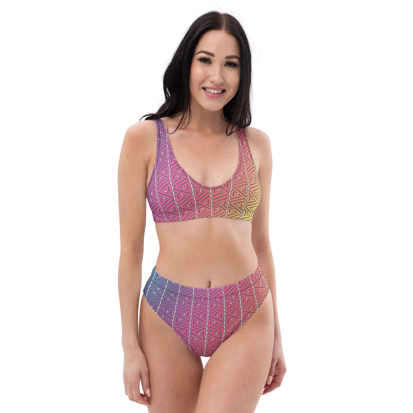 FV Recycled Rainbow high-waisted bikini