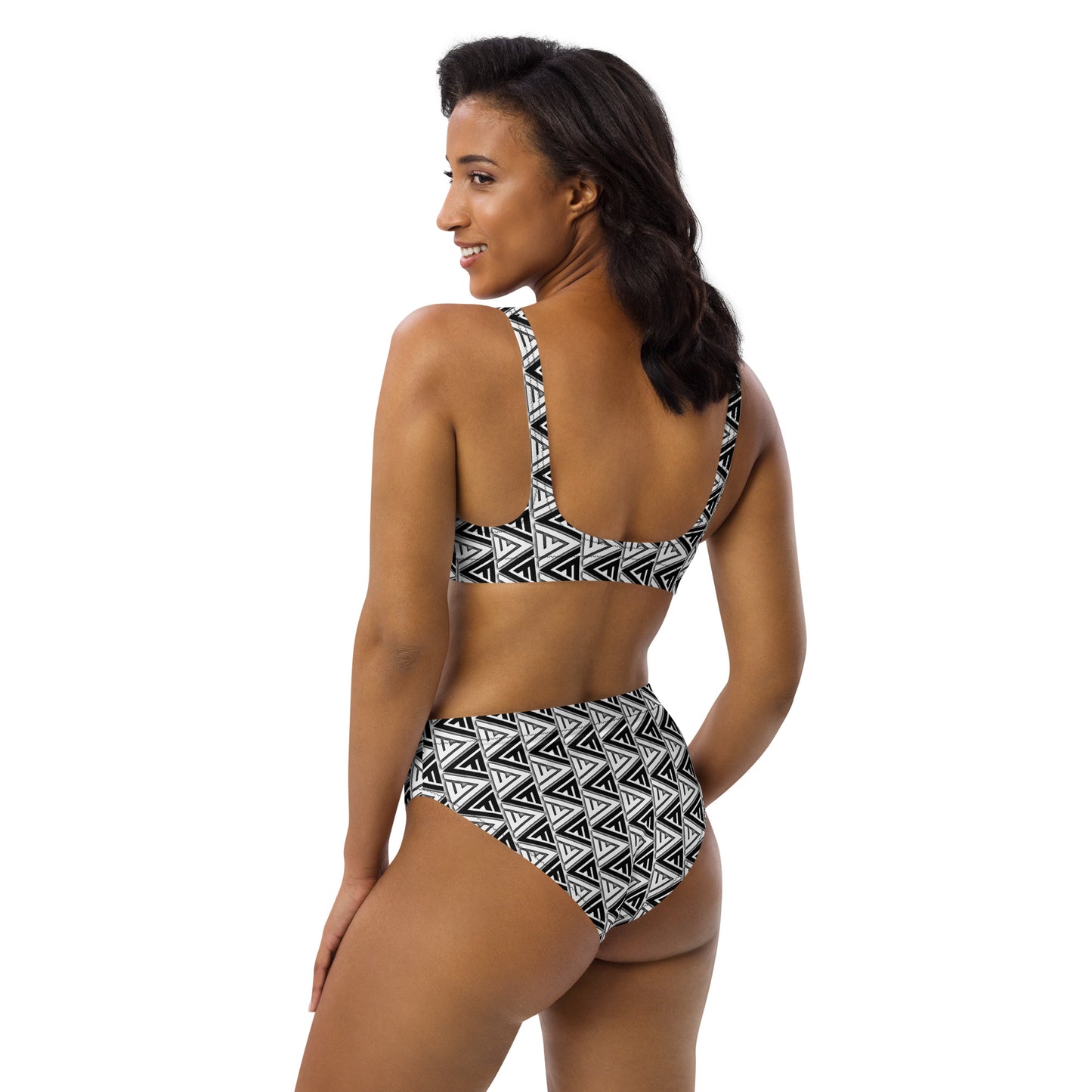 FV Recycled Zebra high-waisted bikini