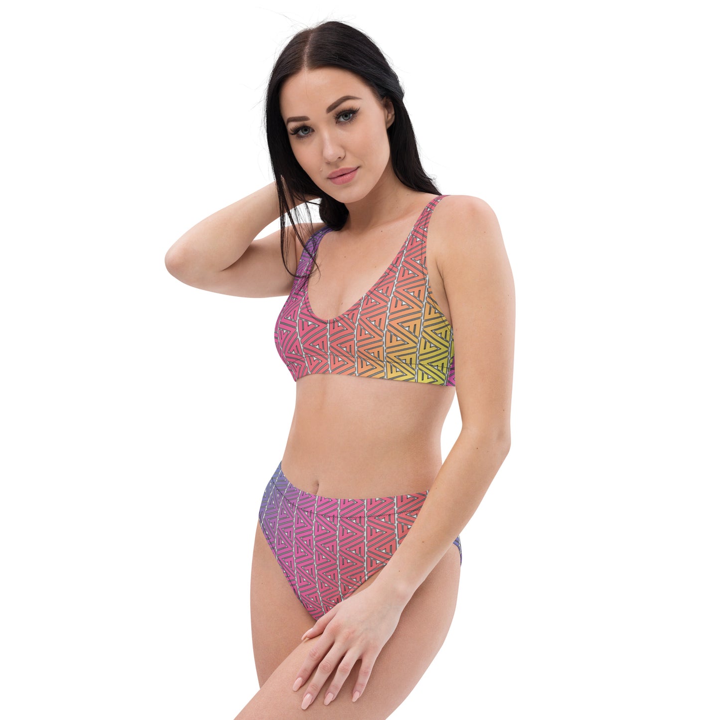 FV Recycled Rainbow high-waisted bikini