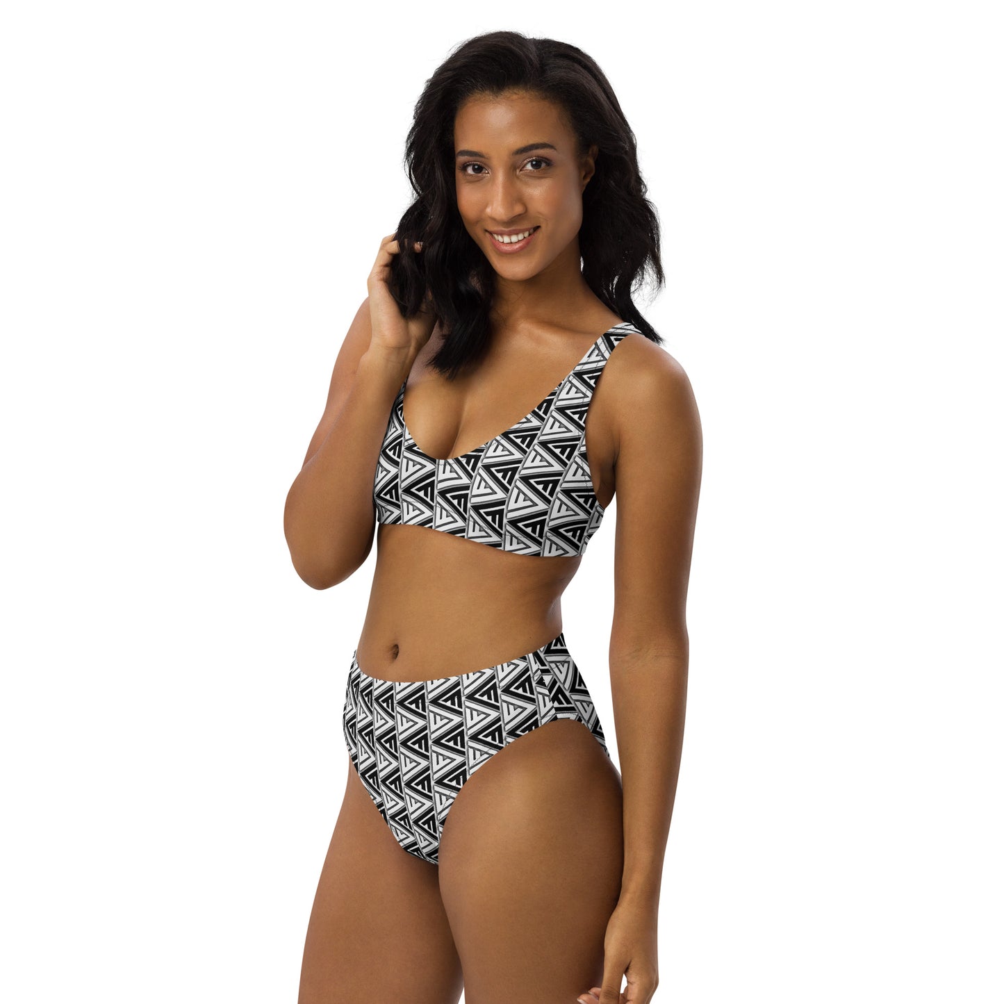 FV Recycled Zebra high-waisted bikini