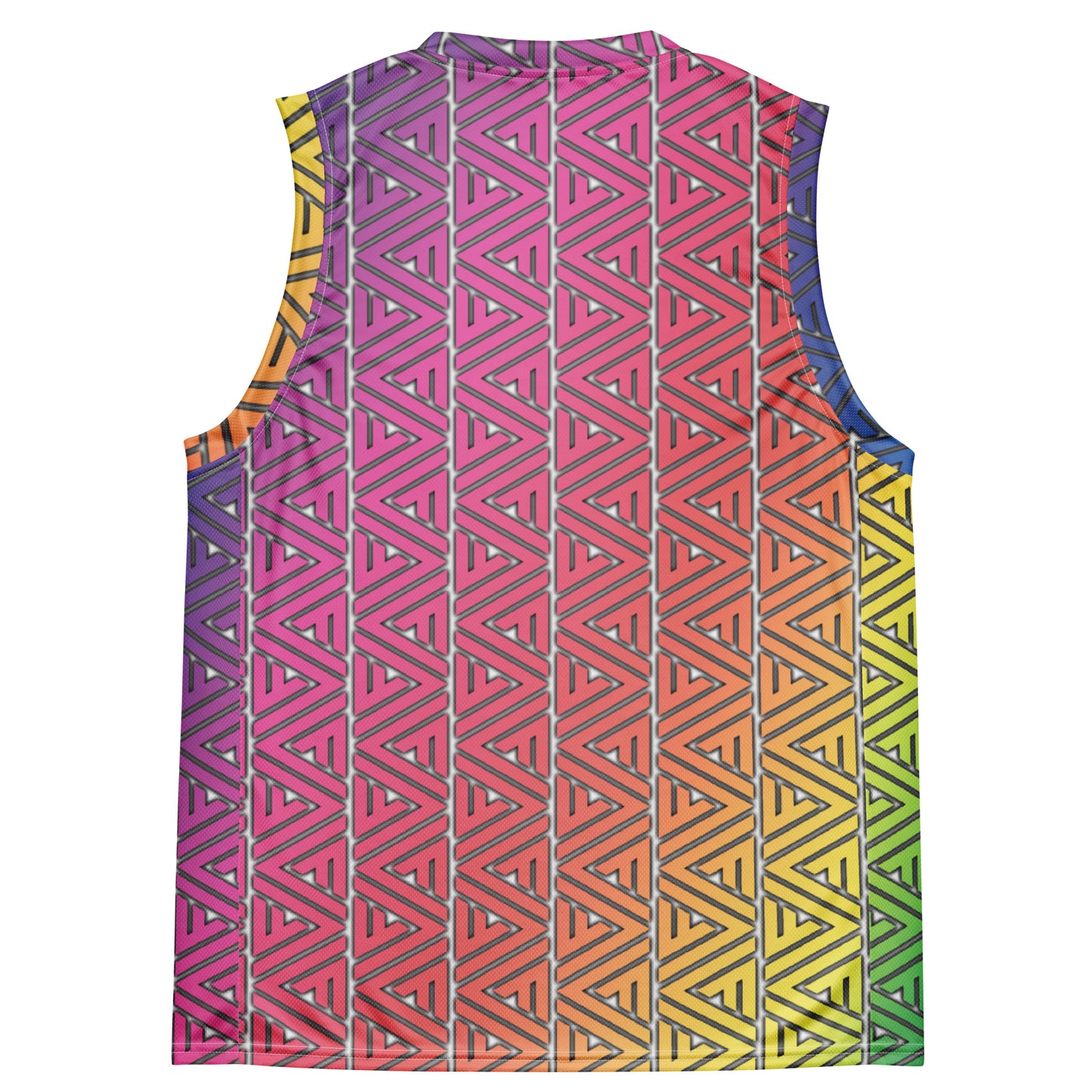 FV Recycled Rainbow unisex basketball jersey