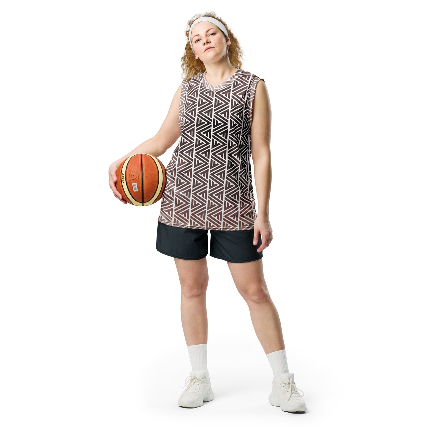 FV Recycled Bronze unisex basketball jersey