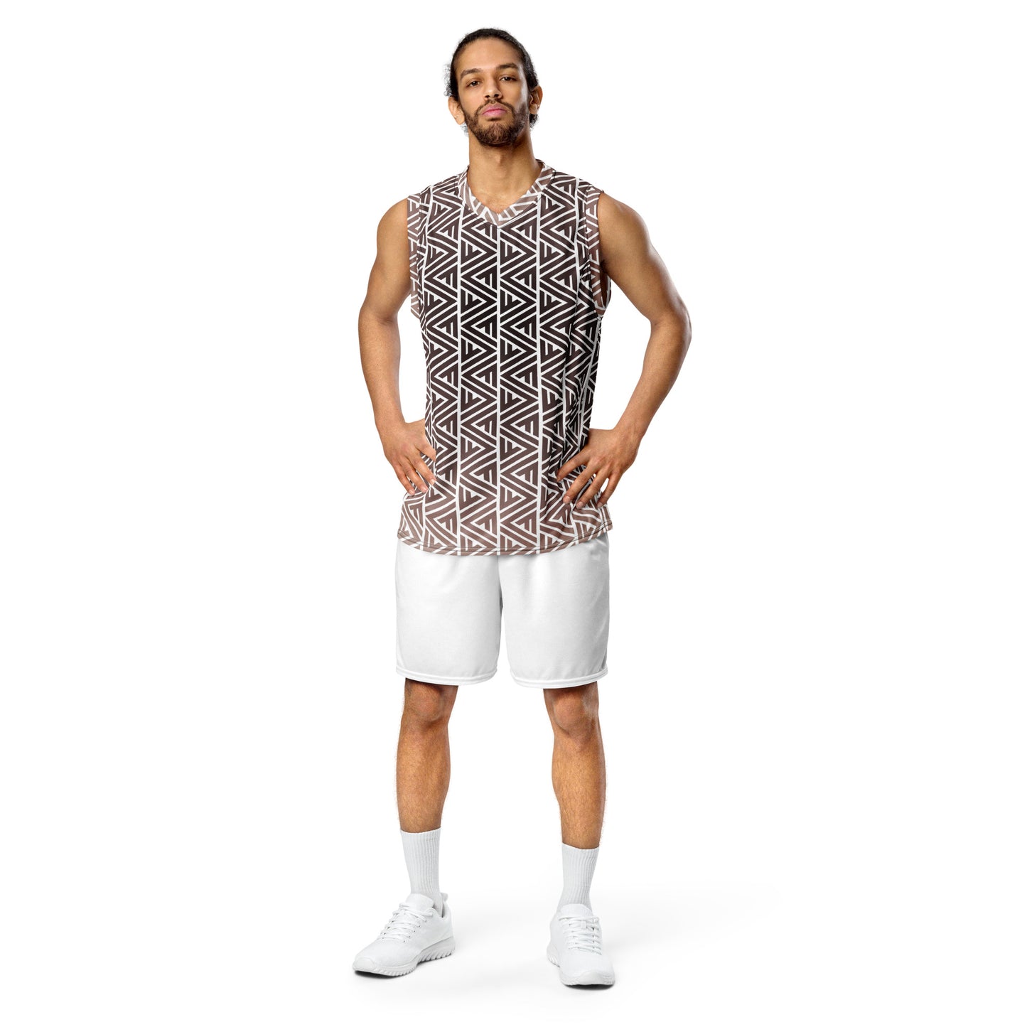 FV Recycled Bronze unisex basketball jersey