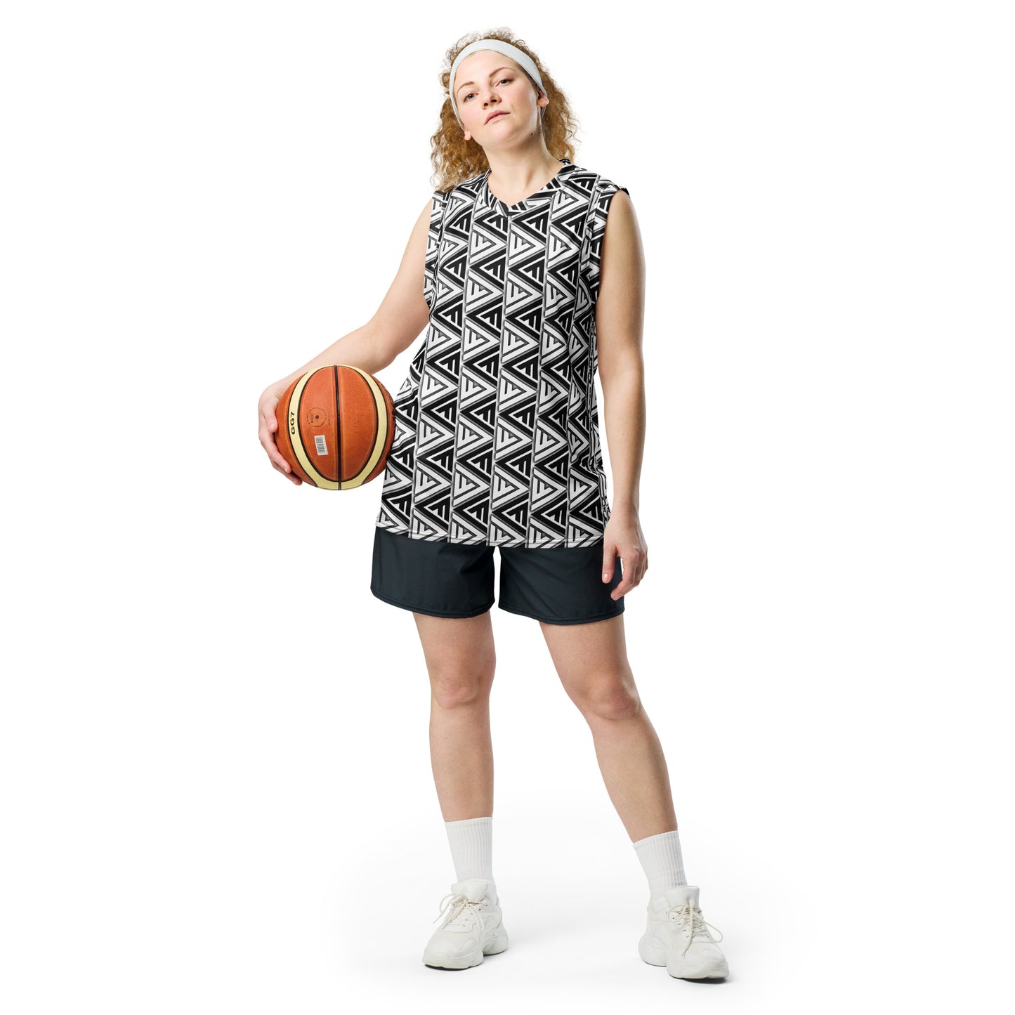 FV Recycled Zebra unisex basketball jersey