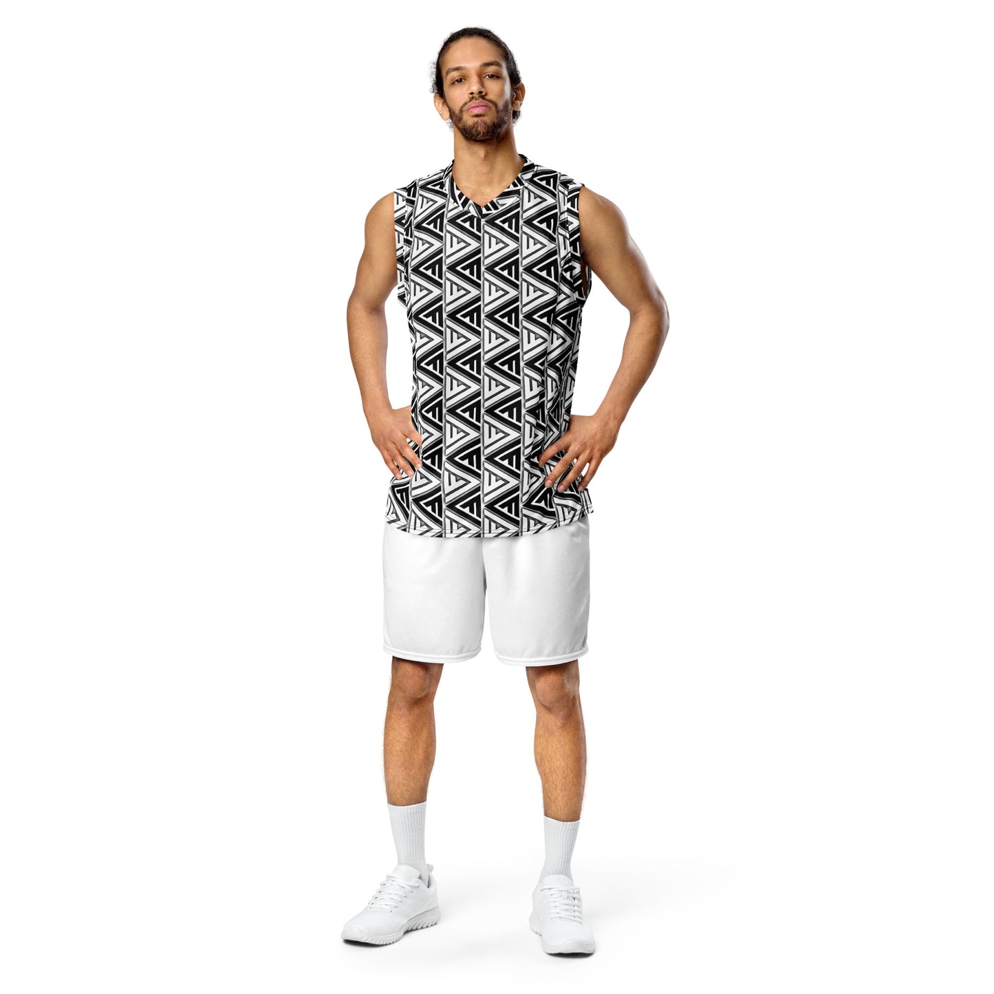 FV Recycled Zebra unisex basketball jersey