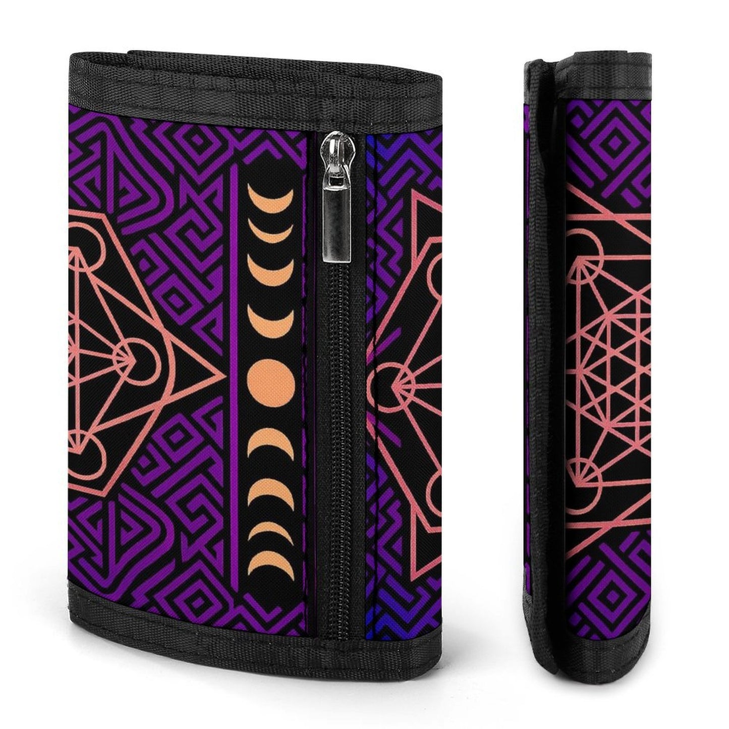 Geometric Tri-fold Wallet