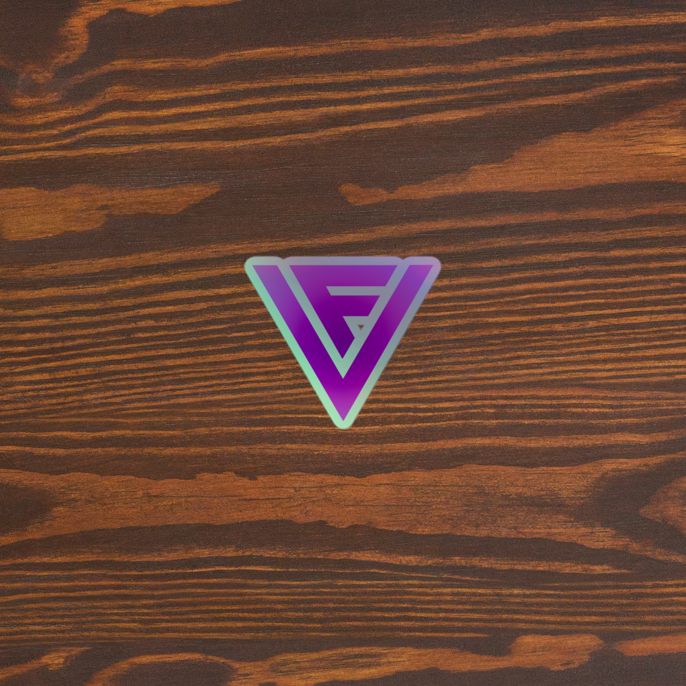 Fractal Visions Holographic Logo stickers